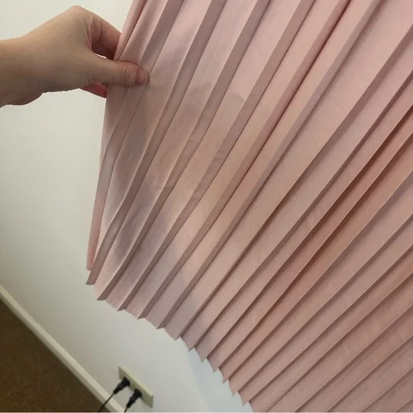 Aerie | Light Pink Balletcore Maxi Pleated Elastic Waist Skirt Small - Picture 4 of 6